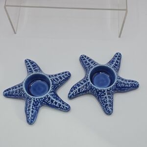 Vintage Starfish Tea Candle Holders  Apple Tree Designs -Lee Fitzgerrell Smith